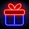 ADVPRO Christmas Present Ultra-Bright LED Neon Sign fnu0139 - Blue & Red