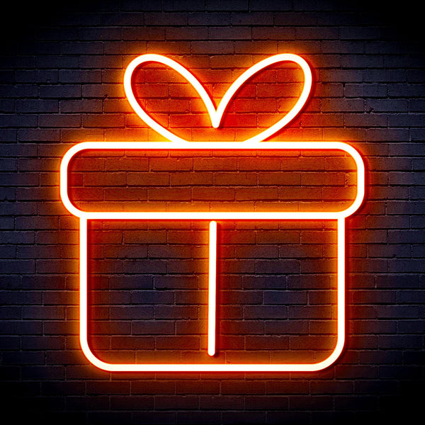 ADVPRO Christmas Present Ultra-Bright LED Neon Sign fnu0139 - Orange