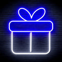 ADVPRO Christmas Present Ultra-Bright LED Neon Sign fnu0139 - White & Blue