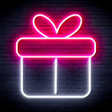 ADVPRO Christmas Present Ultra-Bright LED Neon Sign fnu0139 - White & Pink