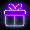 ADVPRO Christmas Present Ultra-Bright LED Neon Sign fnu0139 - White & Purple