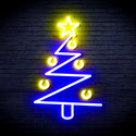 ADVPRO Modern Christmas Tree Ultra-Bright LED Neon Sign fnu0140 - Blue & Yellow