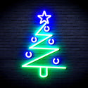 ADVPRO Modern Christmas Tree Ultra-Bright LED Neon Sign fnu0140 - Green & Blue