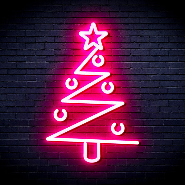 ADVPRO Modern Christmas Tree Ultra-Bright LED Neon Sign fnu0140 - Pink