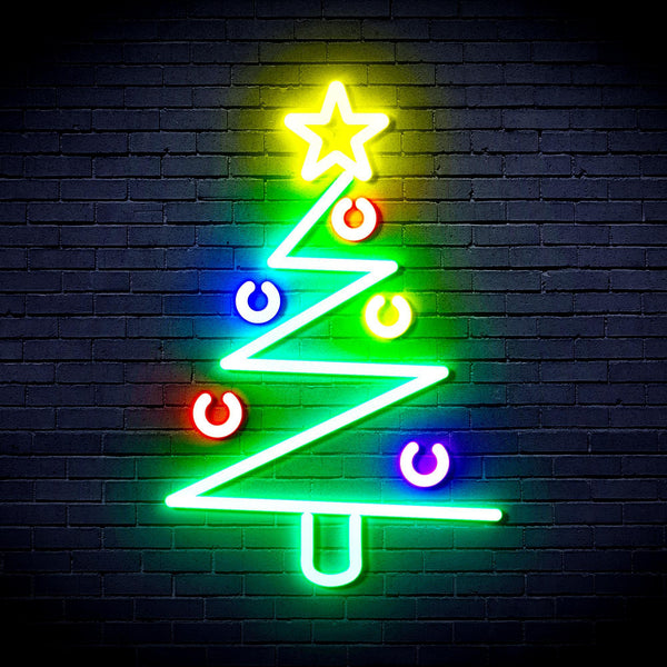 ADVPRO Modern Christmas Tree Ultra-Bright LED Neon Sign fnu0140 - Multi-Color 1