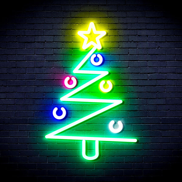 ADVPRO Modern Christmas Tree Ultra-Bright LED Neon Sign fnu0140 - Multi-Color 5