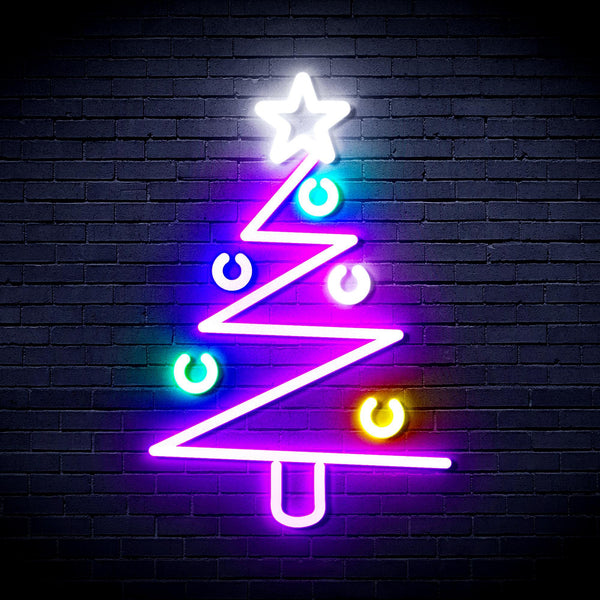 ADVPRO Modern Christmas Tree Ultra-Bright LED Neon Sign fnu0140 - Multi-Color 7