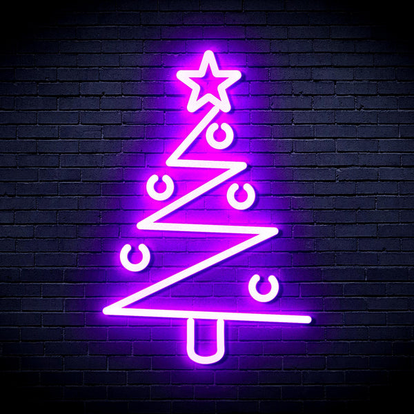 ADVPRO Modern Christmas Tree Ultra-Bright LED Neon Sign fnu0140 - Purple