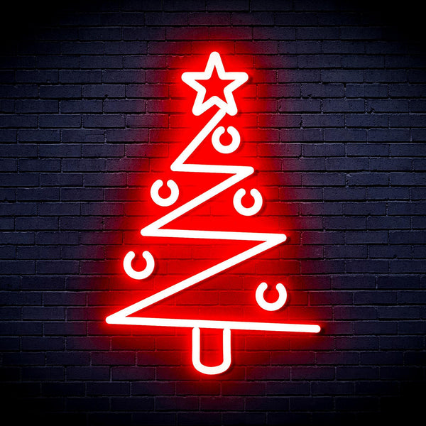 ADVPRO Modern Christmas Tree Ultra-Bright LED Neon Sign fnu0140 - Red
