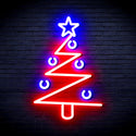 ADVPRO Modern Christmas Tree Ultra-Bright LED Neon Sign fnu0140 - Red & Blue