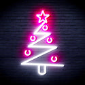 ADVPRO Modern Christmas Tree Ultra-Bright LED Neon Sign fnu0140 - White & Pink