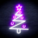 ADVPRO Modern Christmas Tree Ultra-Bright LED Neon Sign fnu0140 - White & Purple