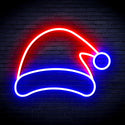 ADVPRO Christmas Hat Ultra-Bright LED Neon Sign fnu0141 - Blue & Red
