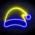 ADVPRO Christmas Hat Ultra-Bright LED Neon Sign fnu0141 - Blue & Yellow