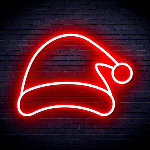 ADVPRO Christmas Hat Ultra-Bright LED Neon Sign fnu0141 - Red