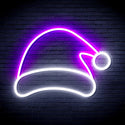 ADVPRO Christmas Hat Ultra-Bright LED Neon Sign fnu0141 - White & Purple