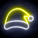 ADVPRO Christmas Hat Ultra-Bright LED Neon Sign fnu0141 - White & Yellow