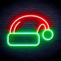 ADVPRO Christmas Hat Ultra-Bright LED Neon Sign fnu0142 - Green & Red