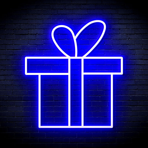ADVPRO Christmas Present Ultra-Bright LED Neon Sign fnu0143 - Blue