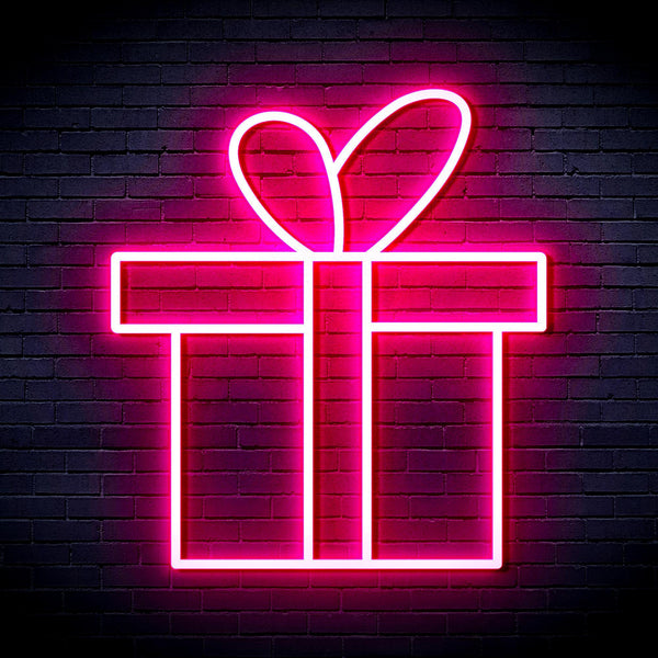 ADVPRO Christmas Present Ultra-Bright LED Neon Sign fnu0143 - Pink