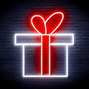 ADVPRO Christmas Present Ultra-Bright LED Neon Sign fnu0143 - White & Red