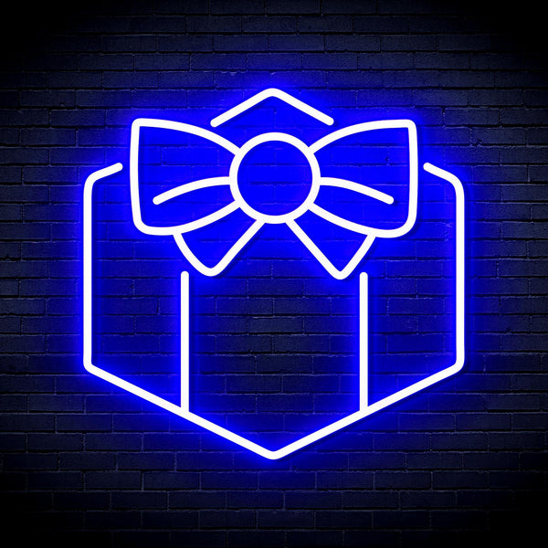 ADVPRO Christmas Present Ultra-Bright LED Neon Sign fnu0144 - Blue