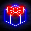 ADVPRO Christmas Present Ultra-Bright LED Neon Sign fnu0144 - Blue & Red