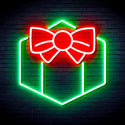 ADVPRO Christmas Present Ultra-Bright LED Neon Sign fnu0144 - Green & Red