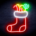 ADVPRO Christmas Hat with Cndies Ultra-Bright LED Neon Sign fnu0145 - Multi-Color 1