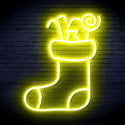 ADVPRO Christmas Hat with Cndies Ultra-Bright LED Neon Sign fnu0145 - Yellow