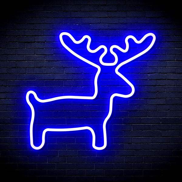 ADVPRO Deer Ultra-Bright LED Neon Sign fnu0146 - Blue