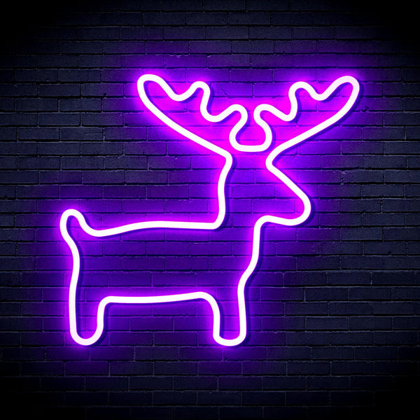 ADVPRO Deer Ultra-Bright LED Neon Sign fnu0146 - Purple