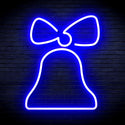 ADVPRO Christmas Bell with Ribbon Ultra-Bright LED Neon Sign fnu0147 - Blue