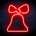 ADVPRO Christmas Bell with Ribbon Ultra-Bright LED Neon Sign fnu0147 - Red