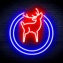 ADVPRO Deer Ultra-Bright LED Neon Sign fnu0148 - Blue & Red