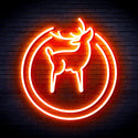 ADVPRO Deer Ultra-Bright LED Neon Sign fnu0148 - Orange