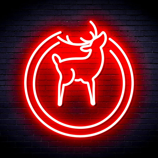 ADVPRO Deer Ultra-Bright LED Neon Sign fnu0148 - Red