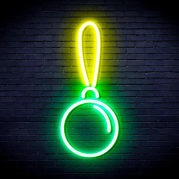 ADVPRO Christmas Tree Ornament Ultra-Bright LED Neon Sign fnu0151 - Green & Yellow