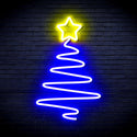 ADVPRO Modern Christmas Tree Ultra-Bright LED Neon Sign fnu0152 - Blue & Yellow