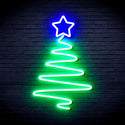 ADVPRO Modern Christmas Tree Ultra-Bright LED Neon Sign fnu0152 - Green & Blue