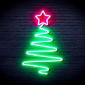 ADVPRO Modern Christmas Tree Ultra-Bright LED Neon Sign fnu0152 - Green & Pink