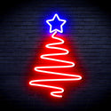 ADVPRO Modern Christmas Tree Ultra-Bright LED Neon Sign fnu0152 - Red & Blue