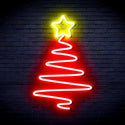 ADVPRO Modern Christmas Tree Ultra-Bright LED Neon Sign fnu0152 - Red & Yellow