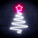 ADVPRO Modern Christmas Tree Ultra-Bright LED Neon Sign fnu0152 - White & Pink