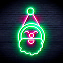 ADVPRO Santa Claus Face Ultra-Bright LED Neon Sign fnu0153 - Green & Pink