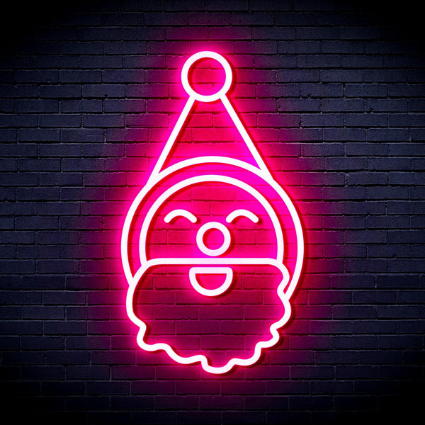 ADVPRO Santa Claus Face Ultra-Bright LED Neon Sign fnu0153 - Pink
