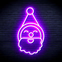 ADVPRO Santa Claus Face Ultra-Bright LED Neon Sign fnu0153 - Purple