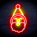 ADVPRO Santa Claus Face Ultra-Bright LED Neon Sign fnu0153 - Red & Yellow