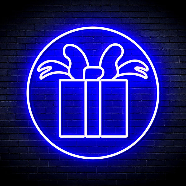 ADVPRO Christmas Present Ultra-Bright LED Neon Sign fnu0154 - Blue