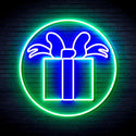 ADVPRO Christmas Present Ultra-Bright LED Neon Sign fnu0154 - Green & Blue